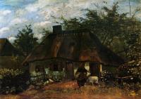 Gogh, Vincent van - Cottage and Woman with Goat